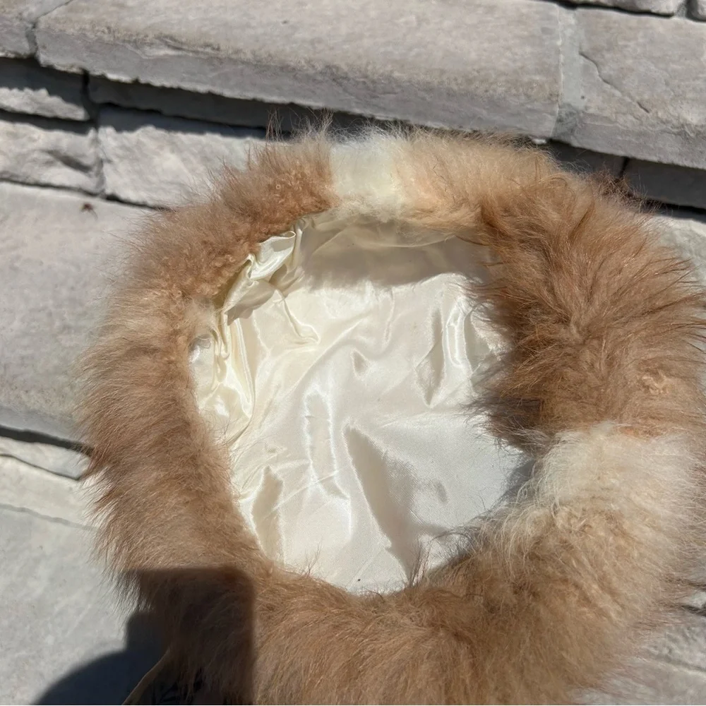 Vintage Fur custom made hair top hat head cover headwear piece - Picture 4 of 7